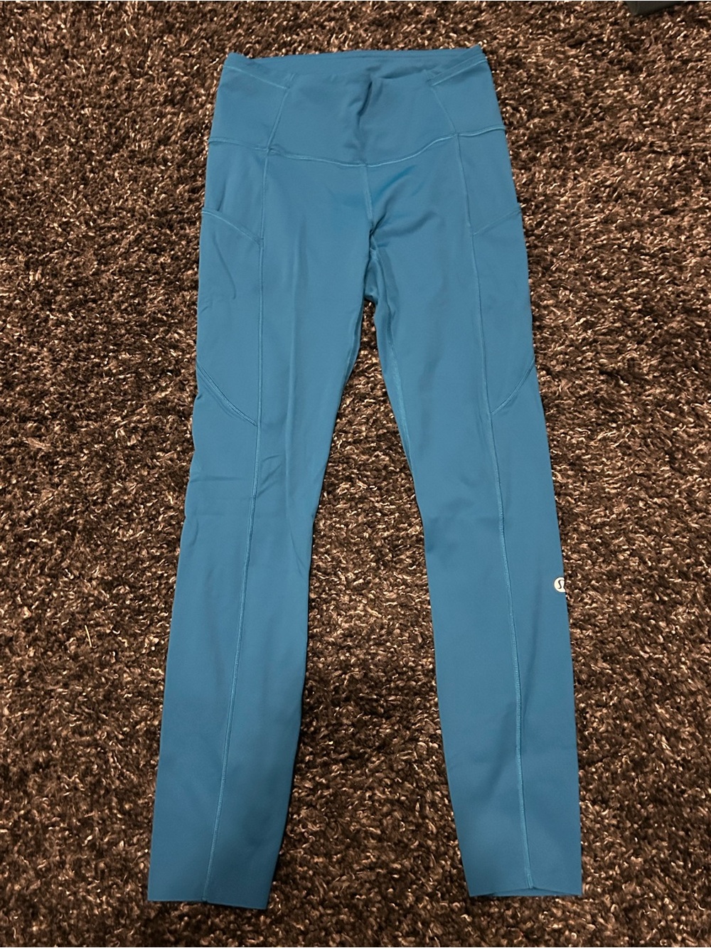 Lululemon Teal Leggings with pockets! (4)